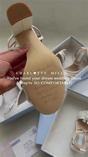 Brides-to-be… THIS is what it feels like to unbox your dream wedding shoes 👡✨ From the moment you lift the lid to the final reveal, every Charlotte Mills unboxing is filled with magic – silver sixpence, embossed sole, pale blue branding, and memory foam comfort. Whether you’re a 2025 or 2026 bride, your perfect pair is waiting. Tap the link in bio to shop now and tick off something old, something new, something borrowed, something blue before your big day. 💍 Which detail is YOUR favourite? Com