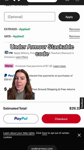 Under Armour stackable codes #fyp #foryoupage #sale #code #greenscreen