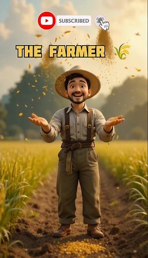 Life of a Rice Farmer | 3D Cartoon Animation in 4K | Heartwarming Farming Story #farmer