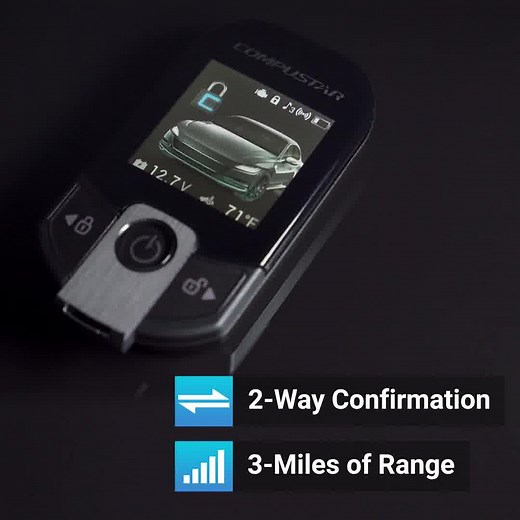 Remote start your vehicle from up to 3-miles away with the Compustar PRO T13 - the most powerful remote start and security system on the road. | Compustar