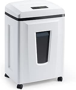 6-Sheet Super Micro Cut Paper Shredder: 3/64''x3/64'' P7 High Security Level, Jam Proof Heavy Duty Shredder for Home Office, Shreds CD/Credit Card/Staple Commercial Shredder with 6 Gallon Bin