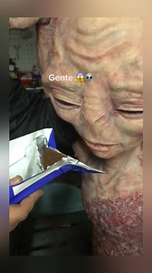 Little Baby Alien Eating Chocolate #alien #aliens Come check out my TikTok page: https://www.tiktok.com/@ufogod_?_t=ZP-8tEcXptU4JK&_r=1 | UFO GOD