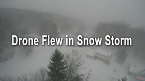 splash drone is not only waterproof but also all weather proof, battery still works well in extreme cold temperature, aerial video from Tony Elia blizzard day 2016 | Swellpro