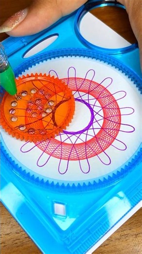 Hypnotic Spirograph Art ✨ #ひまつぶし #スピログラフ #OddlySatisfying #Art #shorts
