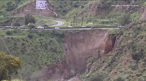 Massive landslide forms gaping hole near Tijuana highway; repairs could take 4 months