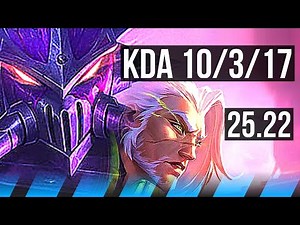 KASSADIN vs YASUO (MID) | 10/3/17 | EUW Master | 25.22