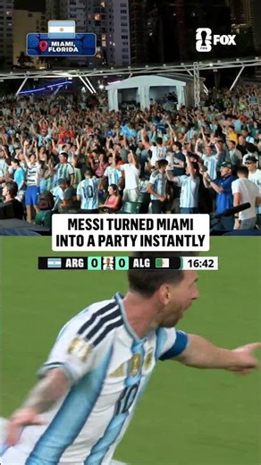 THE SCENES AS MESSI SCORES THE OPENER 🇦🇷