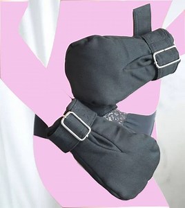 [Hot Item] Black Lockable Mitts Age Regression Mittens Bdsm Restraint Punishment Sex Tools Abdl Bondage Mittens Gloves