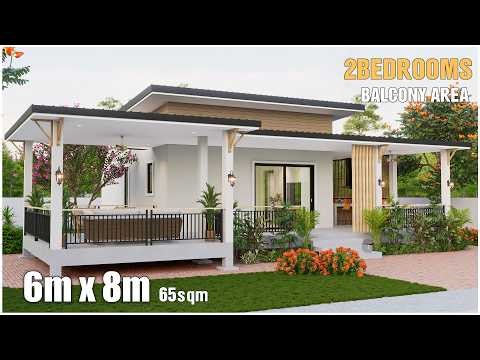 2 Bedroom Small House Design | Modern Minimalist Home