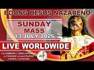LIVE: Quiapo Church Mass Today · 13 July 2025 (SUNDAY MASS)