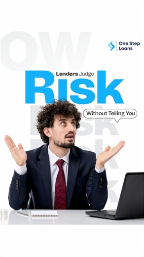 One Step Loans on Instagram: "Banks never openly admit it, but they silently judge every borrower. Income patterns, spending habits, stability - everything matters. Get a risk assessment from us to boost your approval chances. [Credit risk, lender evaluation, banking criteria, borrower profile, risk assessment, credit behaviour, income stability, financial history, loan eligibility, approval factors, banking logic, financial discipline, creditworthiness, loan insights, expert guidance]"