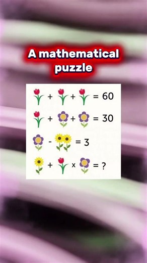 Solve the puzzle #maths #puzzle #mathematica