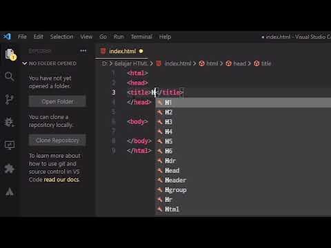 02. MEMBUAT DAN MENJALANKAN FILE HTML DI BROWSER