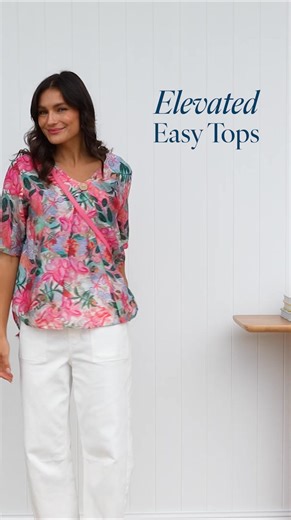 The Yasmin Top is your shortcut to simply elevated style. Designed with considered details like lightweight fabric, no-cling drape and flattering hi-lo hemline - it dresses any outfit in seconds. Available in a range of colours and prints from classic neutrals to vibrant patterns, it's an effortless essential you'll reach for on repeat. Shop the Yasmin Top > www.bluebungalow.co.nz/products/yasmin-top | Blue Bungalow