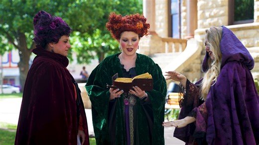 5.5K views · 2.1K reactions | "When October first touches the night, Denton awakes in Halloween light." We're spellbound, y'all. For 31 days the City is celebrating Halloween from dusk 'till dawn.﻿ ﻿What's lurking in the shadows? You'll just have to wait and see...﻿ Rose Costumes | City of Denton, TX - City Hall | Facebook