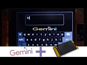 Gemini with ESP32-2432S028 CYD (cheap yellow display) ‪@lvgl‬