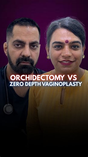 Ardhena Healthcare on Instagram: "Understanding the difference between Orchidectomy and Zero-Depth Vaginoplasty Why these surgeries matter and why many trans people choose them — comfort, identity, and personal well-being. #reels #orchidectomy #vaginoplasty"