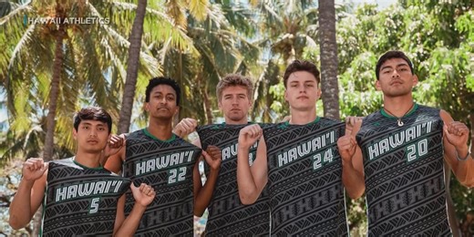 UH men’s volleyball debuts ‘black tapa’ uniforms, available for auction soon