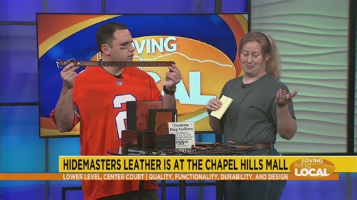 Custom dog collars & leashes offered at Hidemasters Leather