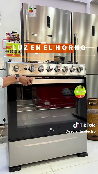 “Cocina Radiante de 6 hornallas con quemador Tornado y grill a gas 🔥 Potente, elegante y perfecta para familias. Si buscas una cocina que te acompañe por años… esta es 💛✨” #cocinaradiante #cocina6hornallas #quemadortornado #electrodomésticos #radiante