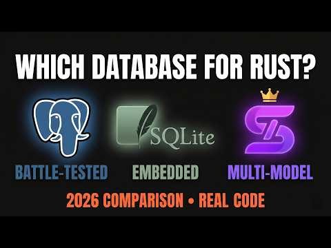 SurrealDB vs PostgreSQL vs SQLite for Rust Apps in 2026 — Which Should You Use?