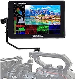FEELWORLD LUT7S 7" 3D LUT 4K HDMI and SDI Monitor 2200nits Touch Screen DSLR Camera Field Monitor with Waveform VectorScope Histogram