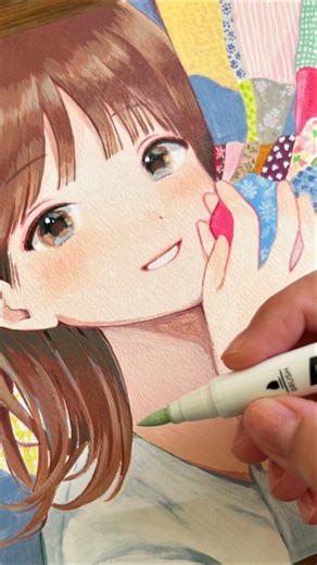 アクリルマーカーイラストメイキング！#arrtx #イラストメイキング