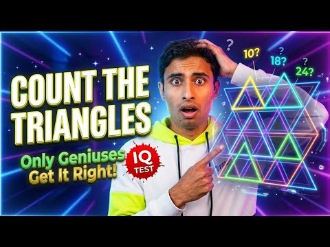 Best Trick for Counting Figures |Reasoning |Counting Triangle Reasoning| RRB |Railway |SSC CGL #iq