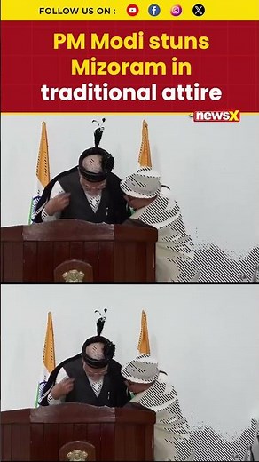 #pmmodivisit | Mizoram Welcomes PM Modi in Cultural Dress, Locals Amazed #mizoram #pmmodinews