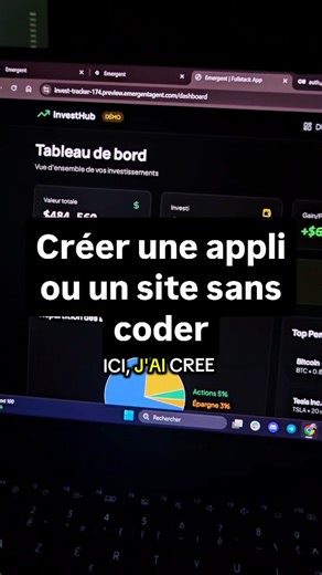 unefille.ia on Instagram: "Le monde a changé : 50% du code chez Google est rédigé par l’IA. Voici comment créer une application ou un site sans coder avec Emergent.sh Merci l'équipe d’Emergent pour cette collaboration 🫶 #emergentsh #nocode #saas #b2b #Lovable"