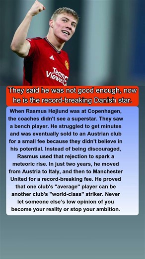 The club that REGRETS selling RASMUS HOJLUND #shorts #hojlund #manunited