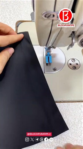 Hemming elastic cuffs—using a specialized presser foot prevents skipped stitches. Sewing Tutorial