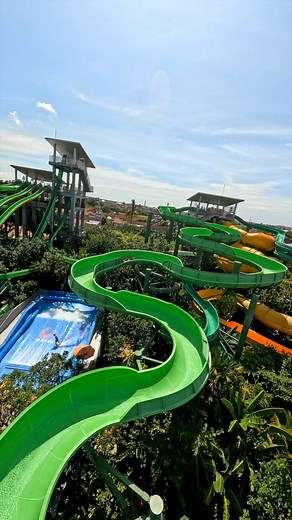 Our longest slide at the park, Constrictor is a crowd favourite for a reason... you can ride high above the park and enjoy the scenic view on your way down! Who’s ready to twist and turn on Constrictor today? ✋ #waterbombali #morethanjustawaterpark | Waterbom Bali