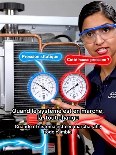 Les pression dans un système frigorifique #frigoriste #technicien #refrigerateur