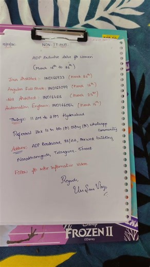 ADP Women Hiring 🚨 Java, .Net, Angular & Automation Roles | Hyderabad Walk-in | Apply Now 💼