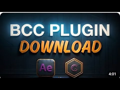 How to Install BCC Plugin In After Effects