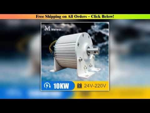 PMG 10KW Permanent Magnet Generator 24V 48V 96V 120V 220V Three-Phase Power Generators Low RPM For
