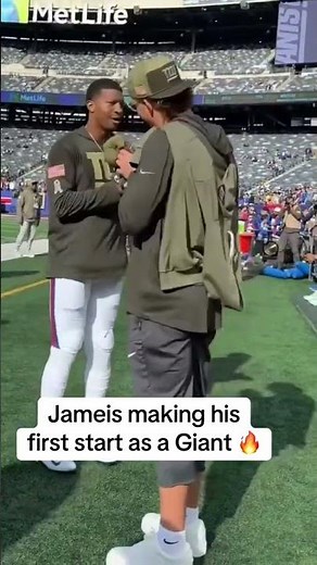 Jameis Winston locked in with Jaxson Dart 👏 (via @nygiants/TT)