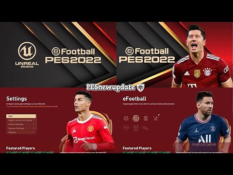 PES 2022 Concept Menu V4 for PES 2021 by PESNewupdate