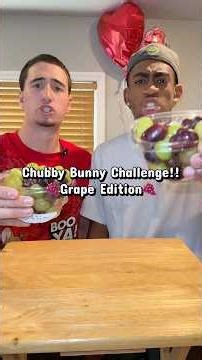 Chubby Bunny Challenge!!🍇 #raynkal #funny #chubbybunnychallenge #comedy