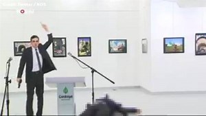 Camera captures moments following fatal shooting of Russian ambassador to Turkey
