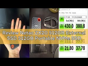 Review Netac ZX20 512GB External SSD 512GB Portable NVMe SSD, USB 3.2-C, up to 2000MB/s Read, Dust-R