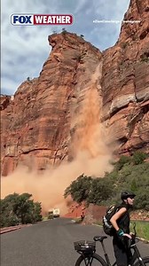 Zion National Park rockfall caught on video