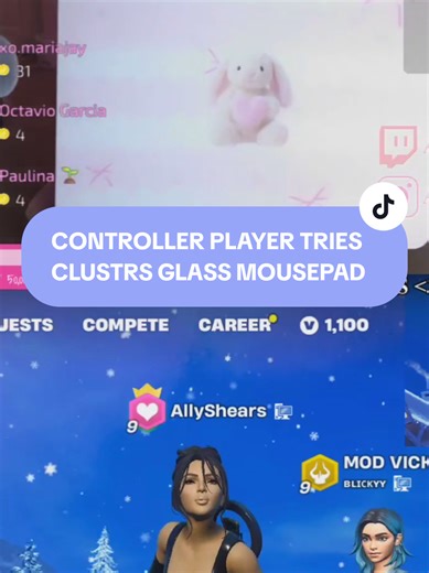 @Clustrs thank you so much! this mouse pad is perfect ✨️ #fortnite #clustrs #fortniteclips #fyp