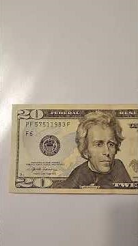 $20 US Bank Note Serial Number 1983