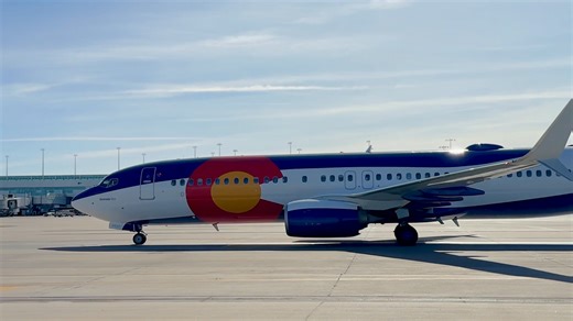A repainted Colorado One arrives at DEN for the first time in early November 2025. | Denver International Airport