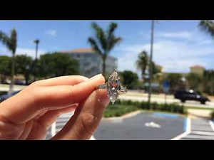 Over 4 Carat Marquise Cut Diamond Platinum Engagement Ring