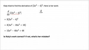 Differentiating functions: Find the error