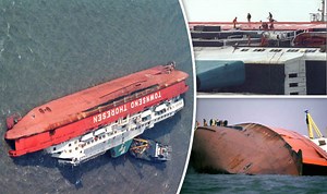Archive footage shows 1987 Zeebrugge ferry disaster