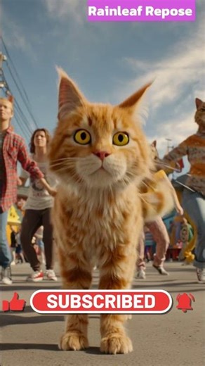 Garfield vibes but make it a dance party 😹#garfieldcat #catdance #shorts